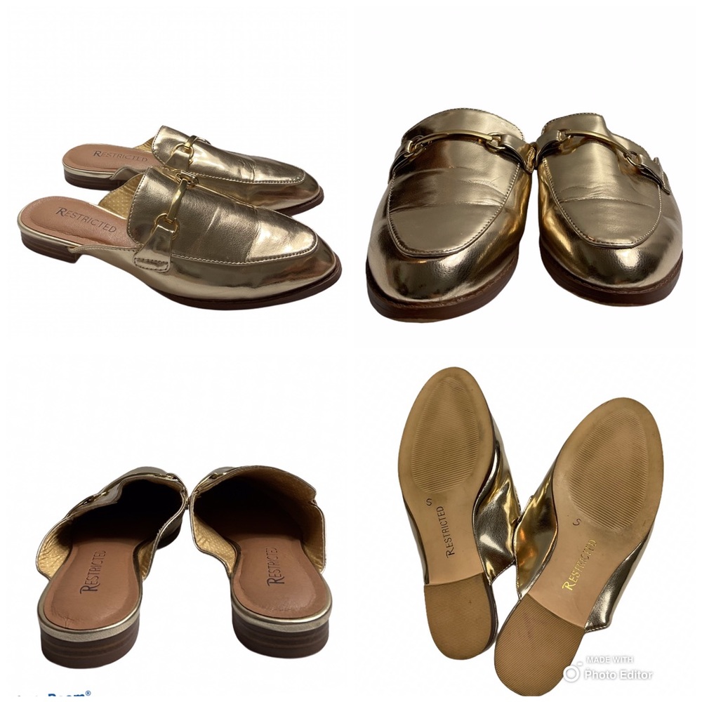 Restricted slingback shoes pointed toes